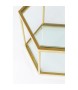 KARE stolik kawowy COMB GOLD 45 złoty