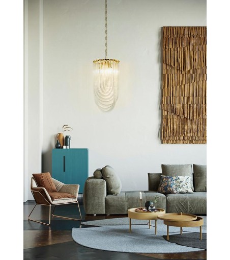 MOOSEE lampa wisząca MURANO L złota