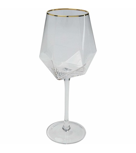 KARE komplet 4 kieliszków do wina         DIAMOND RIM 525 ml