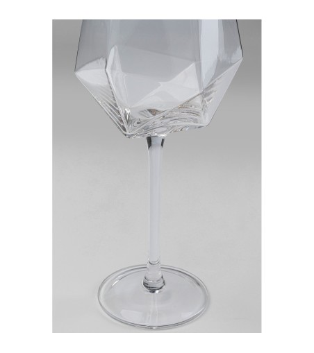 KARE komplet 4 kieliszków do wina         DIAMOND RIM 525 ml