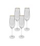 KARE komplet 4 kieliszków do szampana     DIAMOND RIM 360 ml