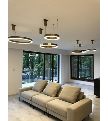 MOOSEE lampa wisząca RING 40 złota