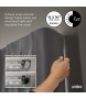 UMBRA karnisz TWILIGHT DOUBLE 168 - 365   cm czarny mat