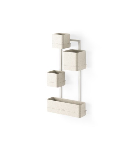 UMBRA zestaw doniczek CUBIKO biały