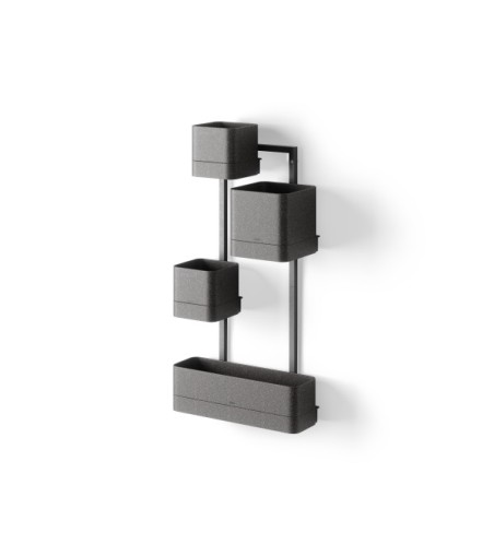 UMBRA zestaw doniczek CUBIKO czarny
