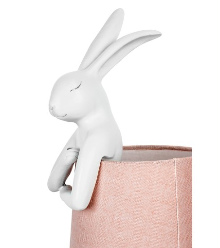 KARE lampa stołowa RABBIT 68 cm biała  / róźowa