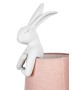 KARE lampa stołowa RABBIT 68 cm biała  / róźowa