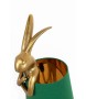 KARE lampa stołowa RABBIT 68 cm  złota / zielona