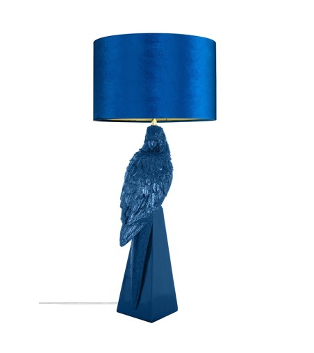 KARE lampa stołowa PARROT 84 cm niebieska