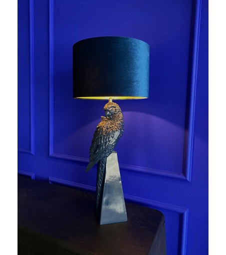 KARE lampa stołowa PARROT 84 cm niebieska