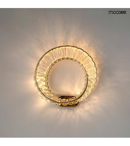 MOOSEE lampa ścienna WAVE złota