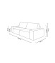 Sofa PILLOW z funkcją spania - I grupa tkanin