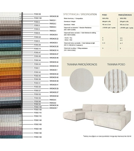 Sofa PILLOW z funkcją spania jasny beż