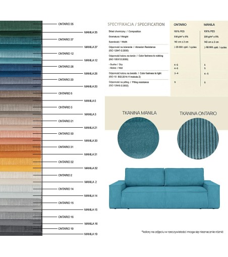 Sofa PILLOW z funkcją spania jasny beż