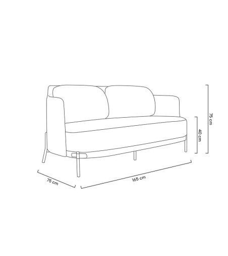 Sofa VENICE tkanina pepitka biało-czarna ekoskóra - złota podstawa