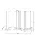 MOOSEE lampa wisząca WAVE 380 chrom