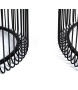 KARE zestaw stolików kawowych WIRE 44 cm czarny