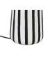 KARE lampa stołowa STRISCE 44 cm          biało-czarna