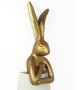 KARE lampa podłogowa RABBIT 150 cm biała  / złota