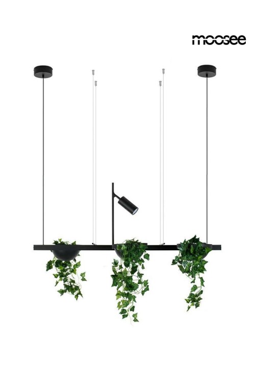 MOOSEE lampa wisząca PLANT LINE czarna