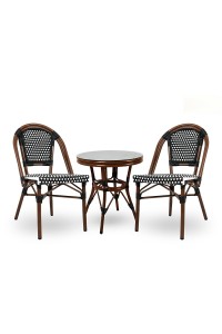 Krzesło ogrodowe CAFE PARIS brązowe       rattan