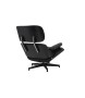 Fotel LOUNGE HM czarny / czarny jesion