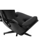Fotel LOUNGE HM czarny / czarny jesion