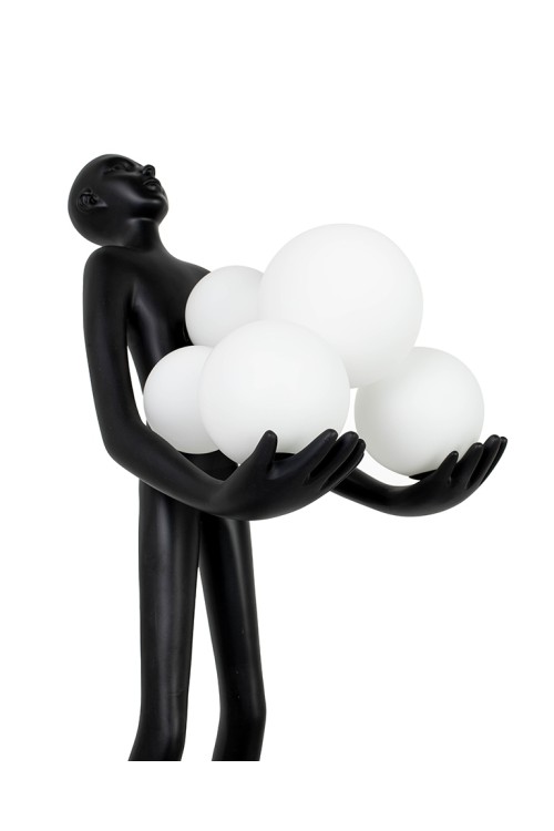 MOOSEE lampa stołowa HUMAN PREMIUM 83     czarna