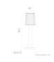 NEW GARDEN lampa ogrodowa CARMEN 165 BATTERY biała
