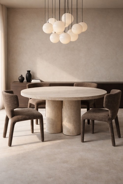 Krzesło APULIA brązowe / taupe