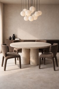 Krzesło APULIA brązowe / taupe