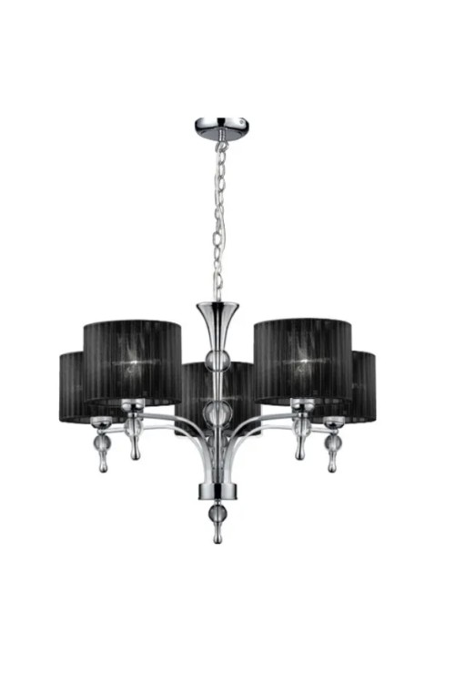 AZZARDO lampa wisząca IMPRESS 5 czarna