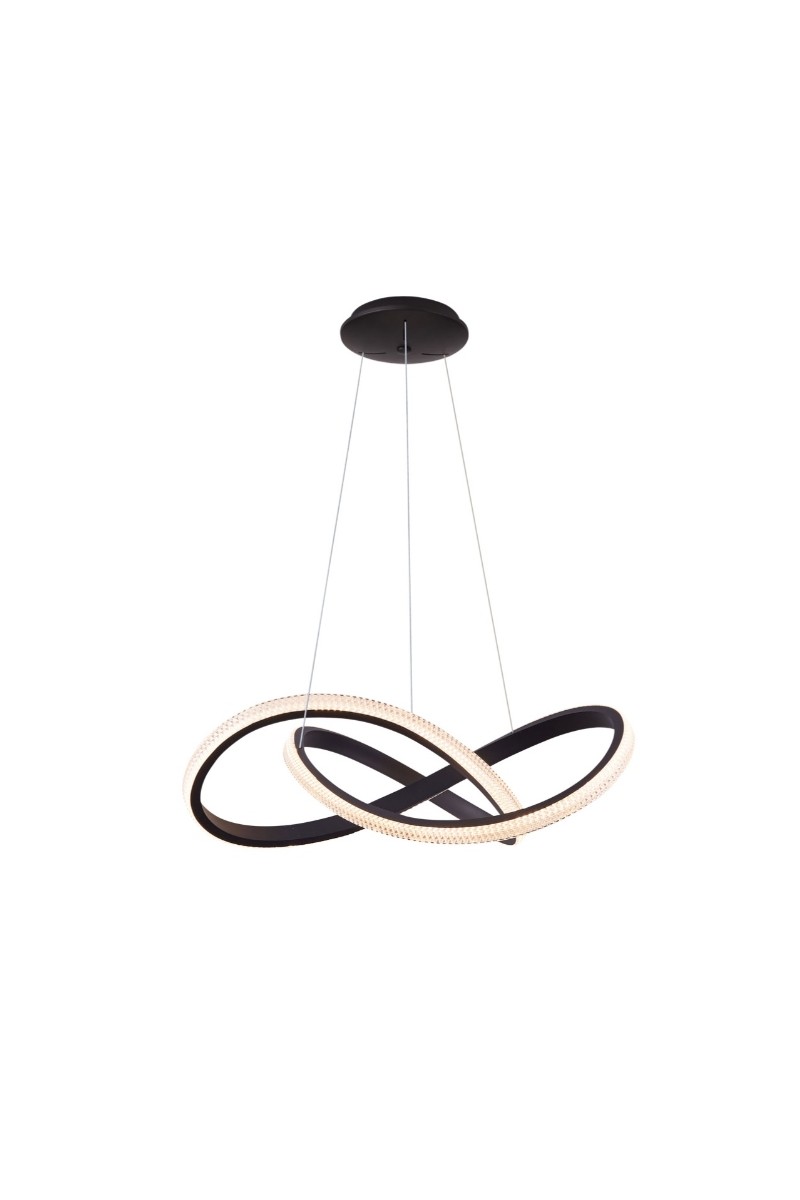 AZZARDO lampa wisząca INFINITY 80 CCT     z pilotem czarna