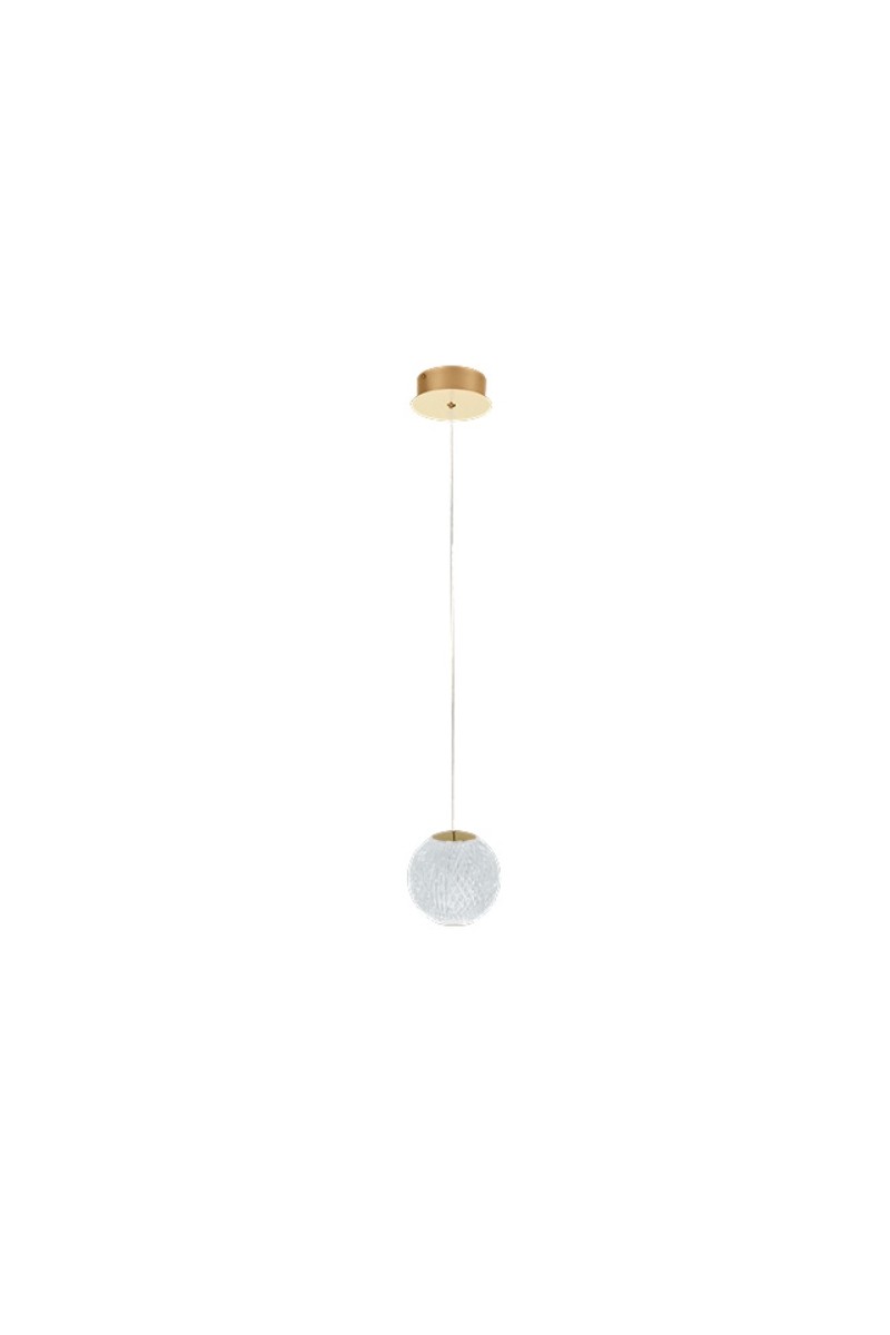 AZZARDO lampa wisząca EDEM 1 złota