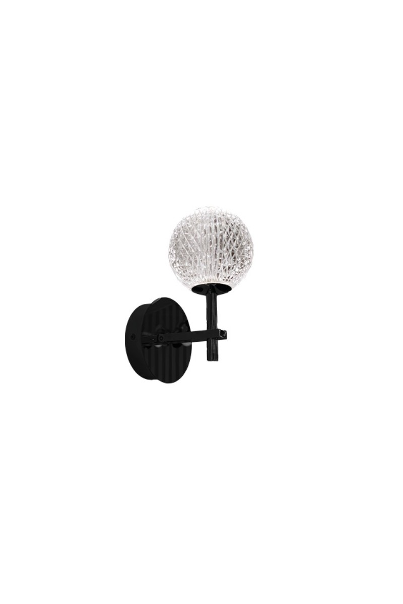 AZZARDO lampa ścienna EDEM WALL czarna