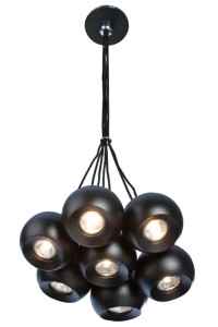 AZZARDO lampa wisząca GULIA 7 czarna