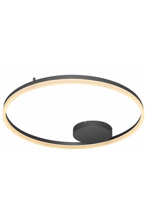 AZZARDO lampa sufitowa / plafon HALO 80   czarna
