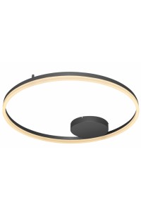 AZZARDO lampa sufitowa / plafon HALO 80   czarna