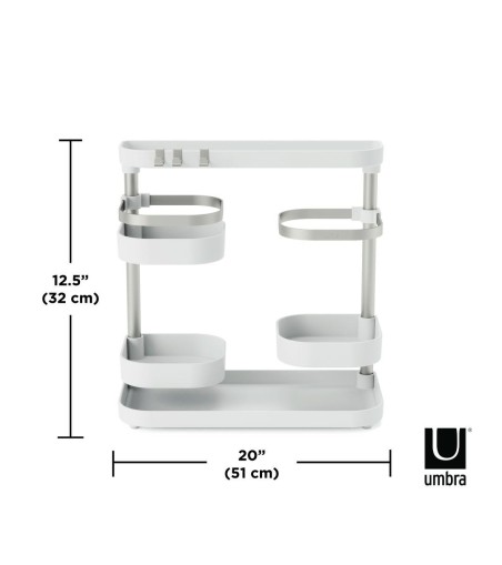UMBRA organizer kuchenny HOLSTER biało / niklowany