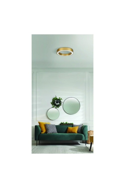 AZZARDO lampa sufitowa / plafon MARCO     TOP 40 3000K złota