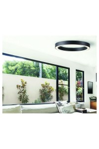 AZZARDO lampa sufitowa / plafon MARCO     TOP 100 CCT z pilotem czarna