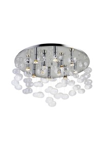 AZZARDO lampa sufitowa / plafon LUVIA     D80 transparentna