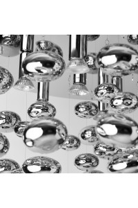 AZZARDO lampa sufitowa / plafon LUVIA     D80 chromowana