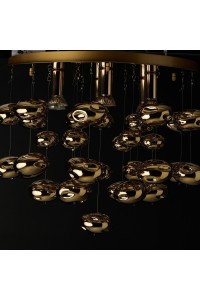 AZZARDO lampa sufitowa / plafon LUVIA     złota