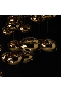 AZZARDO lampa sufitowa / plafon LUVIA     złota