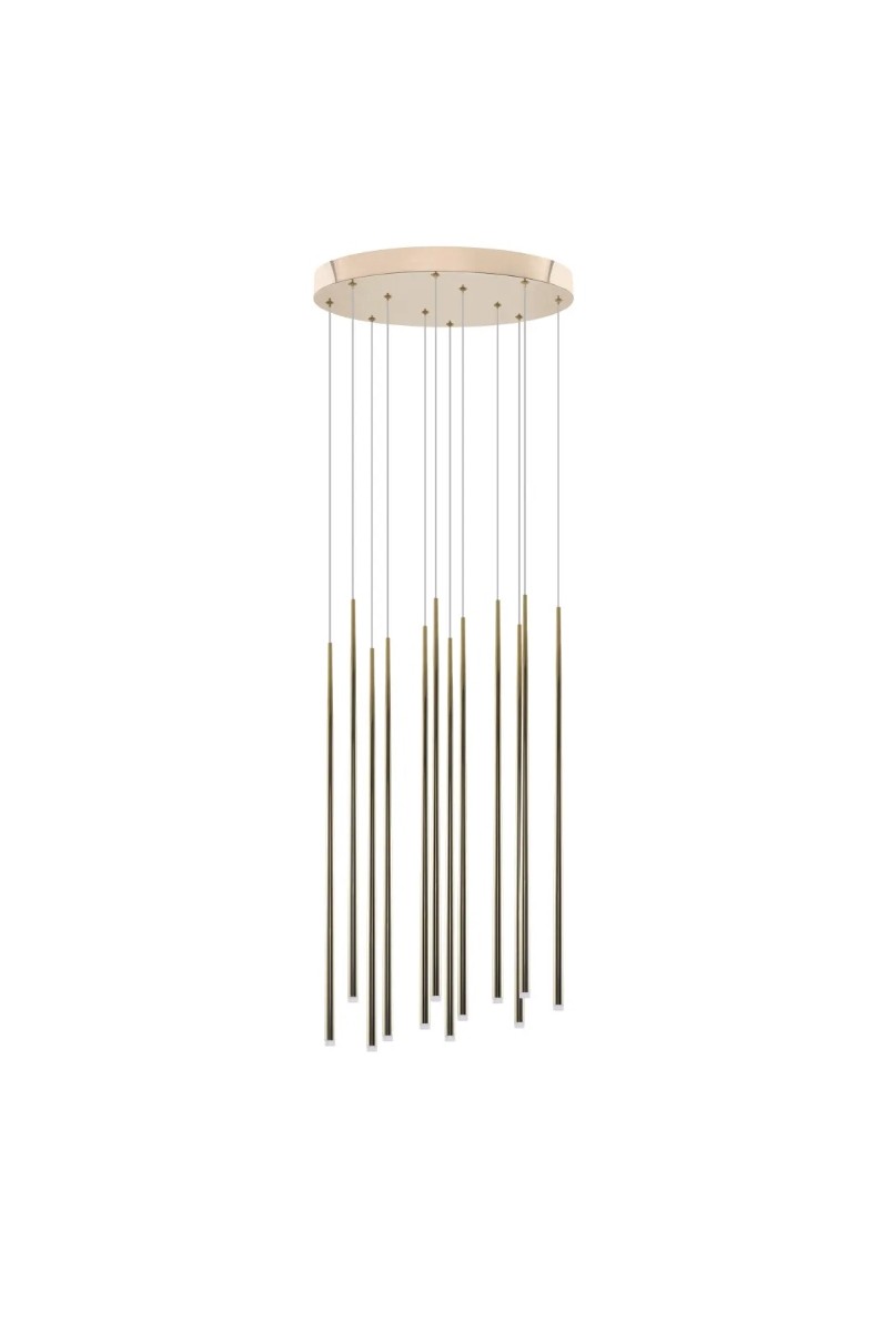 AZZARDO lampa wisząca LOUISE 12 zlota