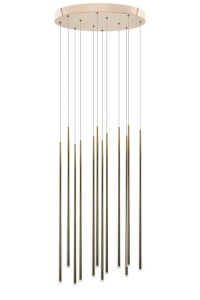 AZZARDO lampa wisząca LOUISE 12 zlota