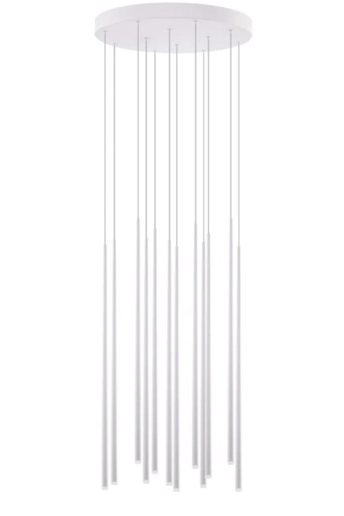 AZZARDO lampa wisząca LOUISE 12 biała