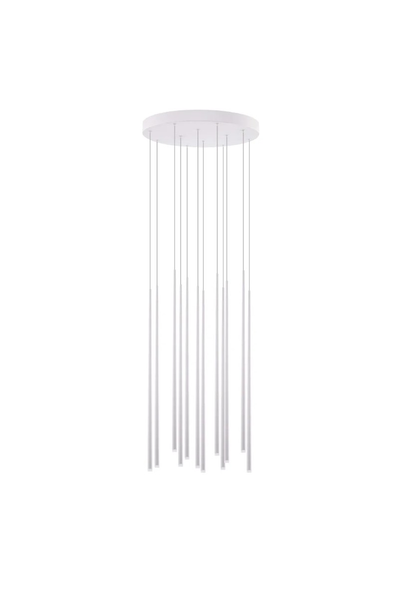 AZZARDO lampa wisząca LOUISE 12 biała