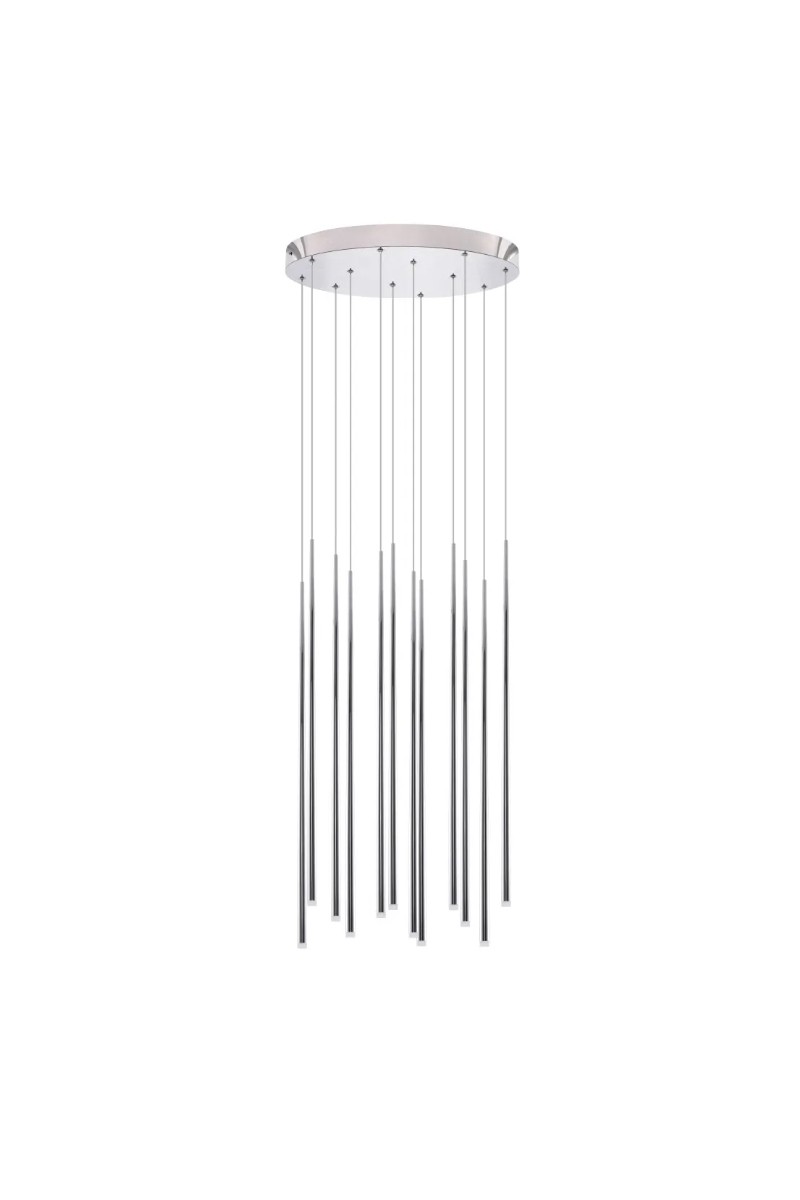 AZZARDO lampa wisząca LOUISE 12           chromowana